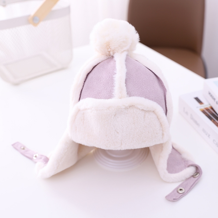 MZ9967 Children Hat Autumn and Winter Thickening Plus Velvet Warm and Windproof Flight Cap Ear Protection Cap, One Size