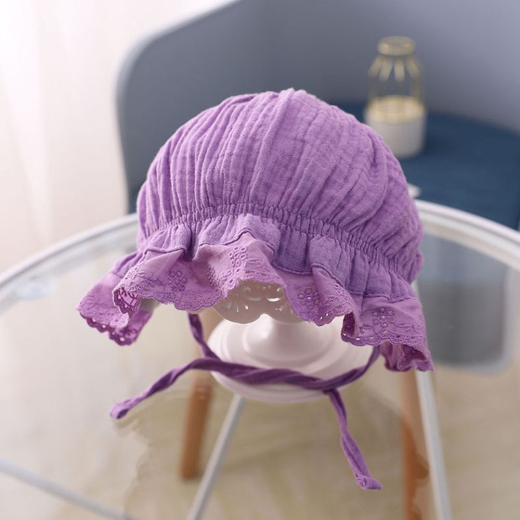 MZ4790 Cotton Baby Princess Hat Lacing Cloth Hat, 44-48cm