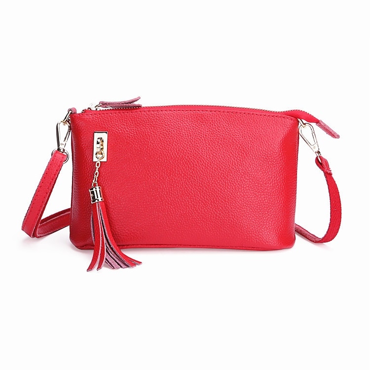Ladies Fringed One-Shoulder Diagonal Bag Large-Capacity Casual Bag, Red, Navy Blue, Black, Brown, Deep Purple, Rose Red, Light Brown, Light Purple, Royal Blue