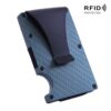 Carbon Fiber Wallet Metal RFID Bank Card Holder, Golden, Black, Blue, Red, Gray