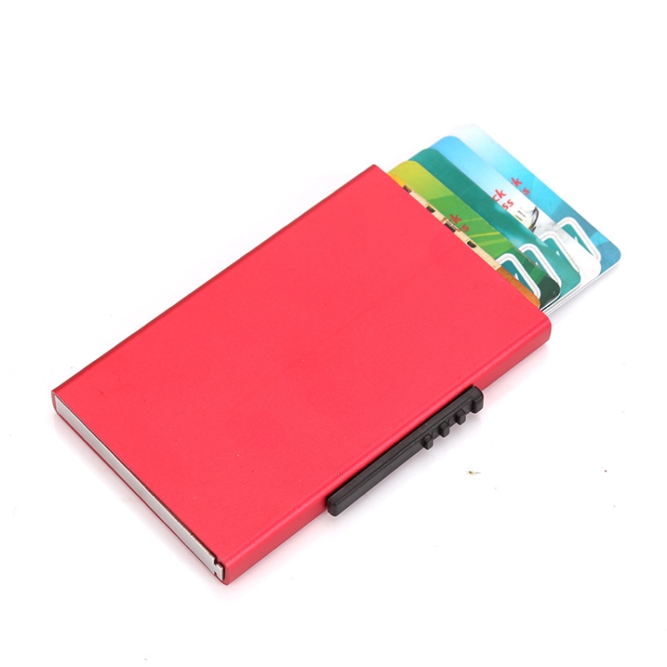 RFID Anti-Theft And Anti-Magnetic Aluminum Alloy Credit Card Case, Red, Blue, Black, Golden, Silver, Gray