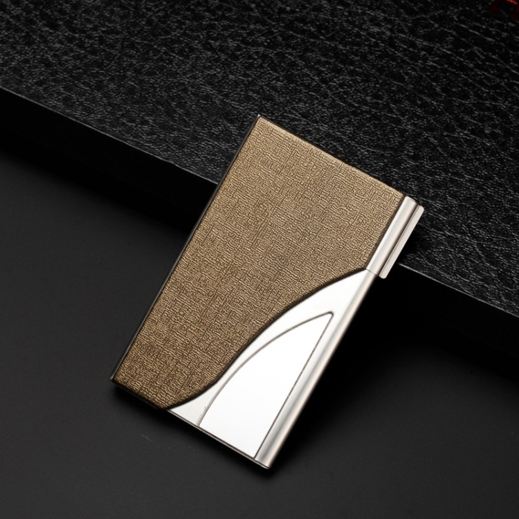Male And Female Business Large-Capacity Stainless Steel Business Card Case, Oracle Black, Oracle Blue, Oracle Bronze, Oracle Rose, Oracle White, Oracle Gray, Litchi Black, Litchi Purple, Litchi Orange, Litchi Red, Lychee Coffee, Litchi Blue
