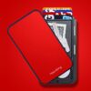 New-Bring Metal Card Holder RFID Anti-Theft Magnetic Automatic Shift Business Card Sase Waterproof Wallet, Red, Blue, Black, Grey, Carbon Fiber