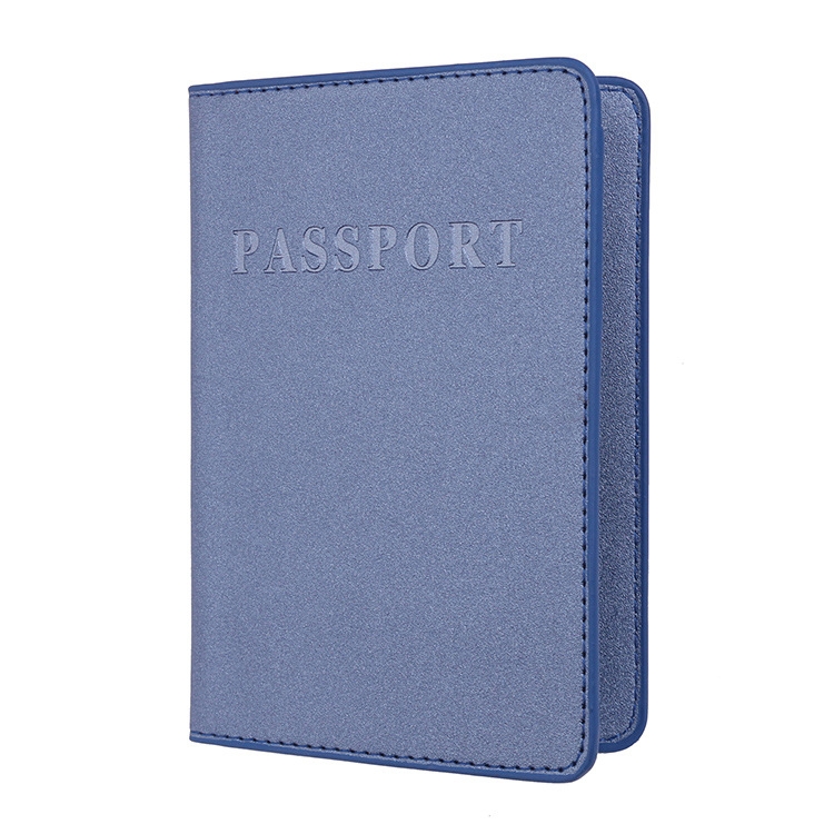 MS101 Frosted PU Multi-Card Passport Holder Travel Abroad Passport Card Holder, Blue, Khaki, Pink, Sky Blue, Dirty Yellow, Big Red