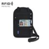 RFID Multi-Function Halter Passport Bag Certificate Protection Cover, Black, Light Grey, Dark Gray, Lake Blue, Rose Red