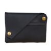 18K-120 Leather Bank Card Storage Bag Card Holder, Black, Yellow brown mad horse, Coffee, Wine Red, Dark Brown, Ink Green, Blue, Purple