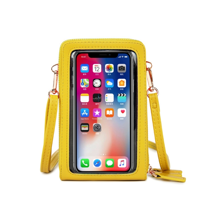 SJ617 Multifunctional Touch Screen Phone Bag Single-shoulder Bag, White, Yellow, Red Wine, Purple, Green, Black, Light Green, Pink, Red, Light Blue, Royal Blue, Gray, Orange, Rose Red