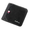 Baellerry Short Wallet Tri-fold Horizontal Coin Purse For Men, Black, Light Coffee, Dark Coffee, Red Brown
