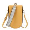 Baellerry Ladies Mobile Phone Bag Multi-card Clutch One-shoulder Diagonal Bag, Yellow, Green, Blue, Black, Brown, Beige, Red-brown, Smoke Purple, Light Blue