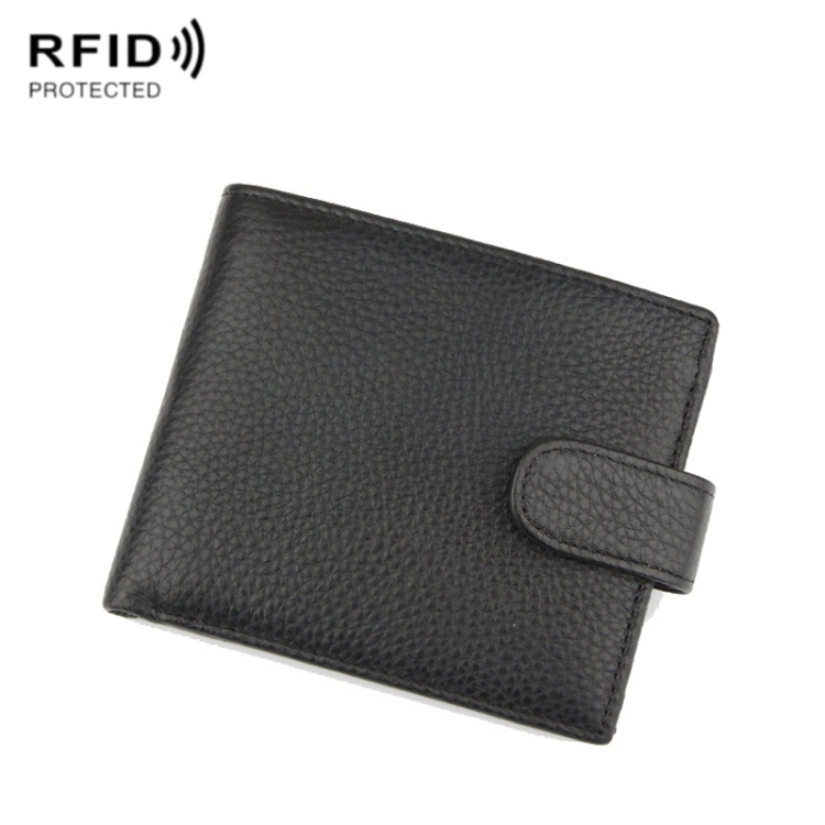 Anti-Magnetic Anti-Theft RFID Short Business Men Wallet, 965020, K-8013