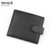 Anti-Theft Brush RFID Men Wallet Short Strap Button Multi-Card Layer Men Wallet, 965013, K-8006