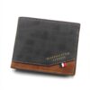 Menbense Hot Stamping Hinge Short Matte Multi-Card Large Capacity Male Wallet, D3301-4 Black, D3301-4 Light Brown, D3301-4 Dark Brown, D3301-5 Black, D3301-5 Light Brown, D3301-5 Dark Brown