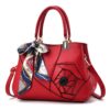378 Three-dimensional Carved Ladies Handbag, Red Wine, Khaki, Black, Dark Gray, Rubber Pink