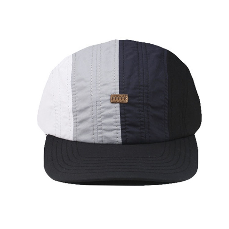 Drawstring Baseball Cap Fashion Street Style Peaked Cap, Dark Grey, Rainbow