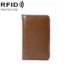 1659 RFID Anti-magnetic Anti-theft Passport Bag Document Bag Wallet, Yellow, Black, Red Wine, Brown, Green, Lotus, Orange, Lavender Purple, Linen Blue, Grey, Ivory White, Khaki, Baby Pink, Coffee