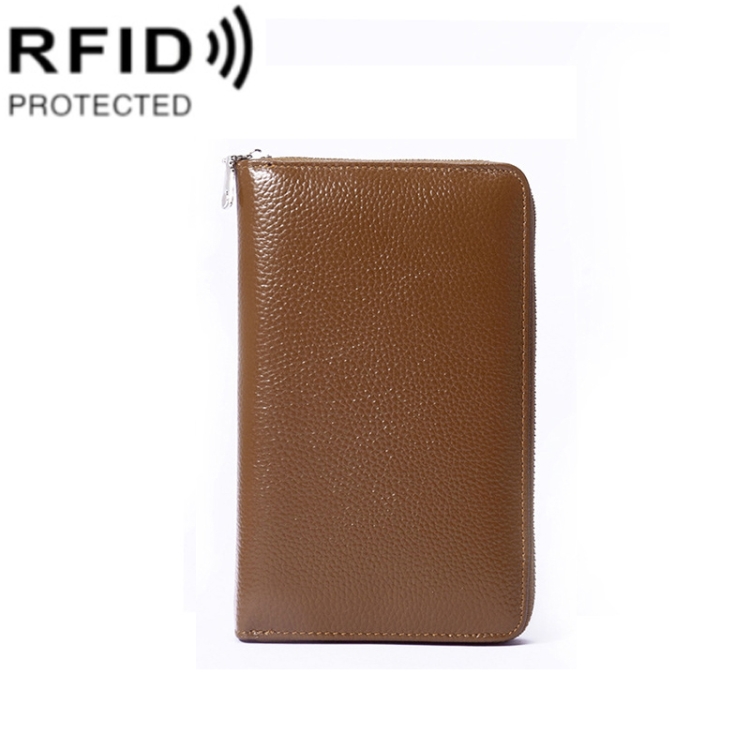 1659 RFID Anti-magnetic Anti-theft Passport Bag Document Bag Wallet, Yellow, Black, Red Wine, Brown, Green, Lotus, Orange, Lavender Purple, Linen Blue, Grey, Ivory White, Khaki, Baby Pink, Coffee