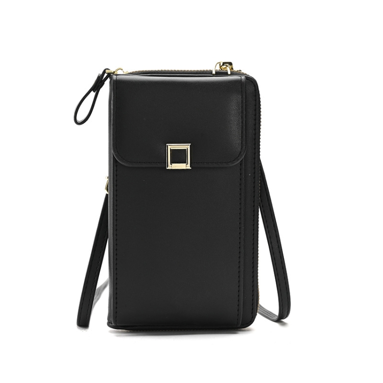 Ladies Cross-body Shoulder Bag Long Purse Mobile Phone Bag, Style 2 Black, Style 2 Light Purple, Style 2 Apricot, Style 2 White, Style 2 Yellow