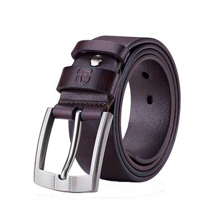 BULL CAPTAIN 01 Pin Buckle Thickened Cowhide Wear-Resistant Belt, Length:, 110cm (Smooth Brown), 115cm (Smooth Brown), 120cm (Smooth Brown), 125cm (Smooth Brown), 110cm (Burr Brown), 115cm (Burr Brown), 120cm (Burr Brown), 125cm (Burr Brown)...