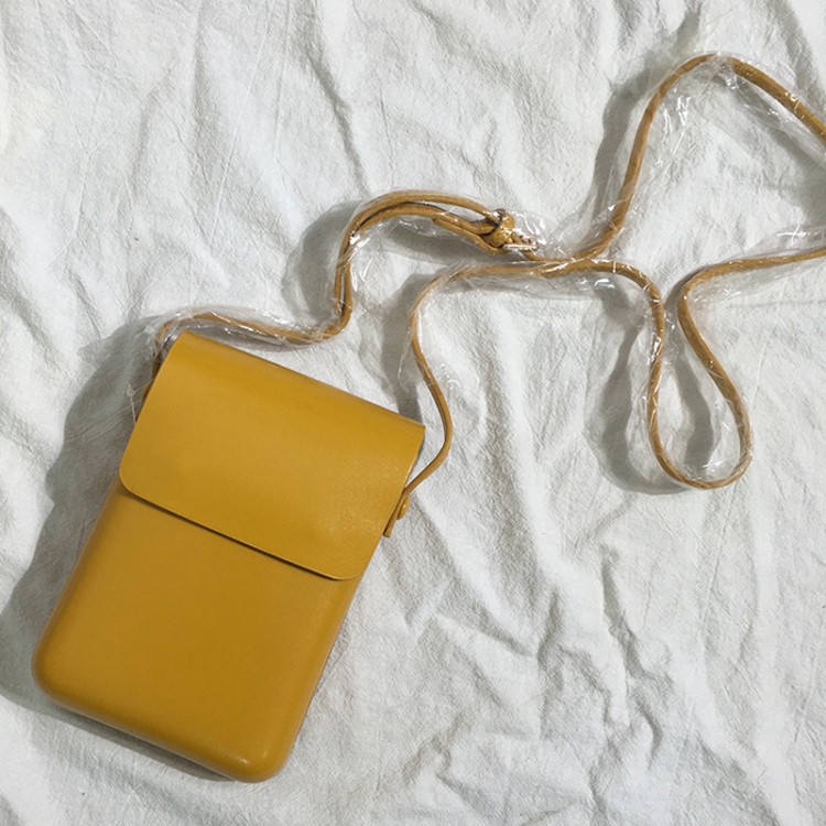 Fashion Versatile Vertical Models Single Shoulder Crossbody Mobile Phone Bag, Yellow, Red, Black, Brown, Creamy White, Apricot, Zebra Pattern, Purple