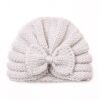 X-22035 Autumn and Winter Baby Bow Knitted Hat Children Warming Wool Cap
