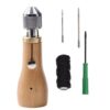 Leather Hand Seam Sewing Machine DIY Leather Carving Stitching Tool Device, A, B