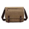 Versatile Canvas Shoulder Messenger Bag Business Computer Bag, Khaki Large, Dark Blue Large, Coffee Large, Black Large, Khaki Medium, Dark Blue Medium, Coffee Medium, Gray Large, Gray Medium, Green Large, Green Medium