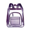 PVC Transparent Waterproof Backpack Student School Bag, Large Purple, Large Light Grey, Large Black, Small Pink, Small Black, Small Gray, Candy Color Black, Candy Color Green, Candy Colo Pink
