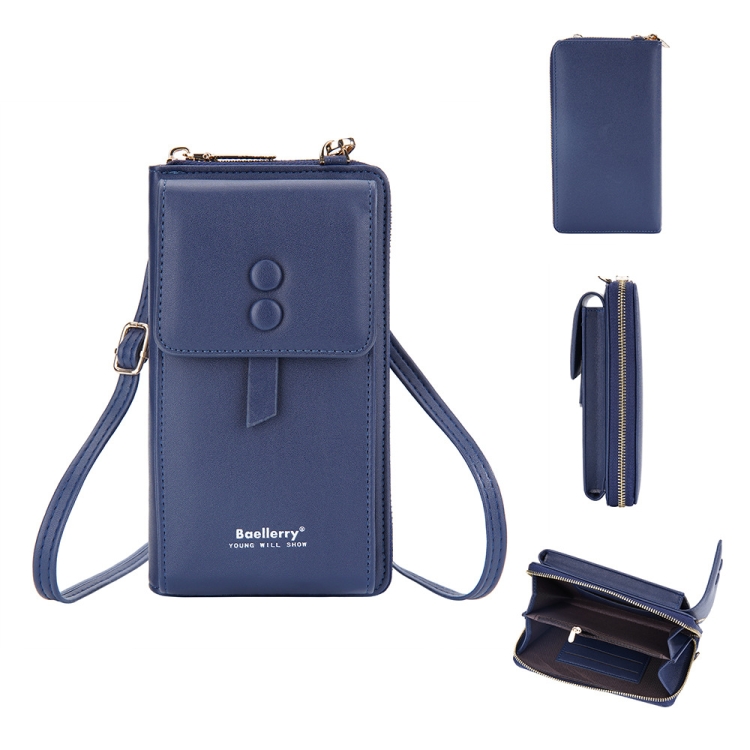 Baellerry Multifunctional Adjustable Crossbody Phone Bag Large Capacity Multi-card Slot Single-shoulder Bag