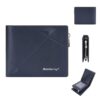 Baellerry Men Short Multi-Card Wallet Large Capacity Leather Zip Coin Purse