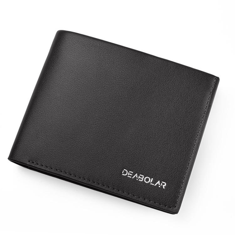 DEABOLAR Large-Capacity Multi-Card Men Short PU Leather Wallet