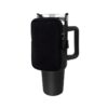 Water Cup Sided Storage Pockets With Zipper Fit For 40Oz Tumbler, Single Pocket