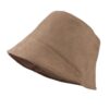 Women Suede Fisherman Hat Show Face Small Basin Cap Bucket Hat