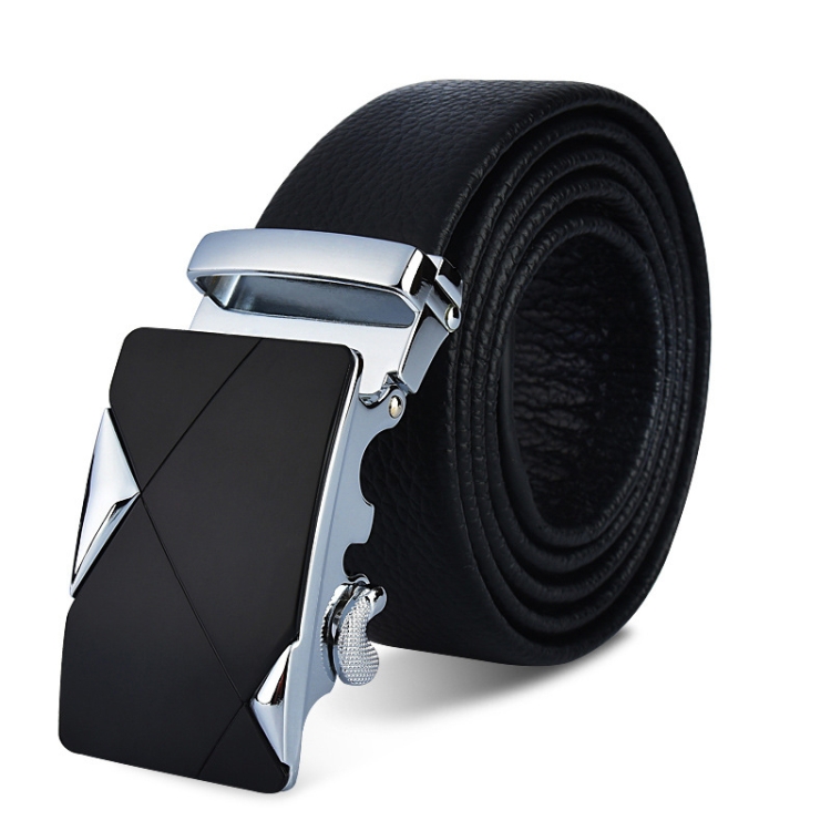 MOWOLOLO Men Belt Automatic Buckle Leather Waist Band