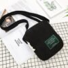 Casual Crossbody Versatile Shoulder Bag Simple Striped Velvet Small Square Bag