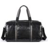 Large Capacity Leather Duffel Bag Multifunctional Crocodile Print Traveling Bag, 4009 Crocodile Print