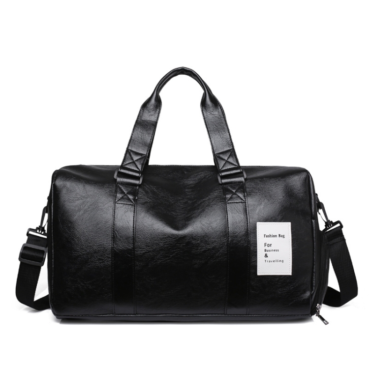 PU Leather Travel Fitness Bag Yoga Sport Training Bag with Shoe Compartment