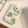 Pull-out Multi-card Slot ID Card Holder Large Capacity Cartoon Card Bag, Green, Yellow, Pink, Colored, Puppy, Bear, Panda