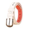 Dandali Ladies Microfiber Bottom Casual Buckle Belt Versatile Jeans Waistband, 105cm