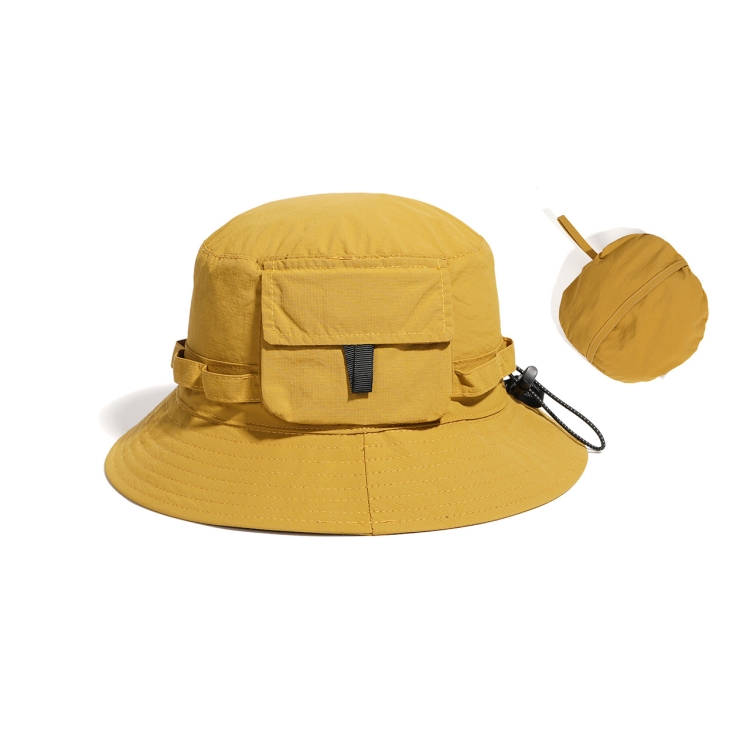 Outdoor Bucket Hat Summer Quick-Drying Sunshade Storage Integrated Hat