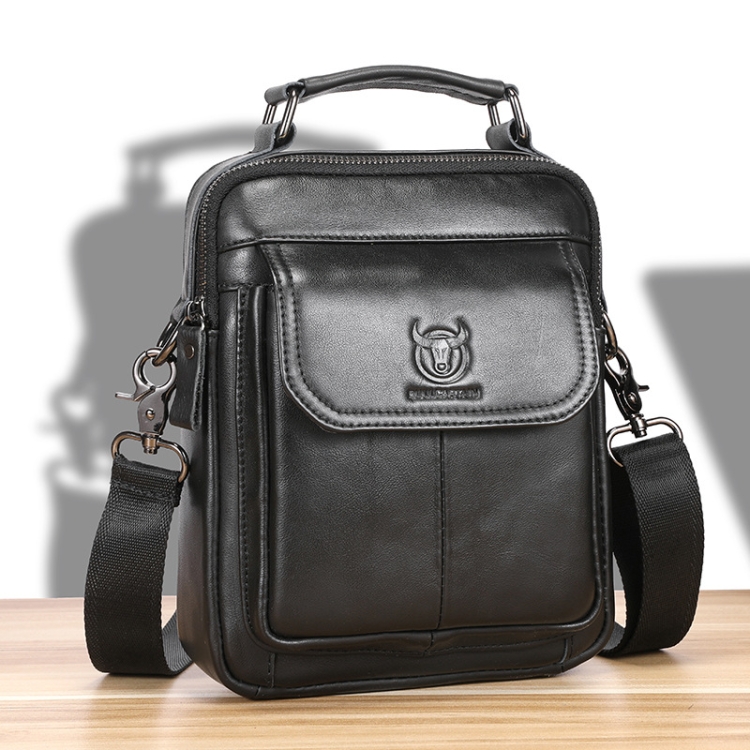 BULL CAPTAIN 049 Large-capacity First-layer Cowhide Retro Single-shoulder Crossbody Bag