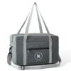 Foldable Travel Bag Shoulder Bag Airplane Suitcase For Camping Hiking, Small Gray, Small Black, Large Gray, Large Black