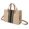 Women Handbag Briefcase Large Capacity Canvas Crossbody Bag, Black, Navy, Zipper Model Navy, Zipper Model Black
