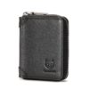 BULL CAPTAIN 475 RFID Anti-Theft Zipper Top-Layer Cowhide Multi-Card Slot Card Holder Wallet