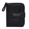 Baellerry N1915 Lychee Pattern Multi-card Slot Zipper Women Short Wallet