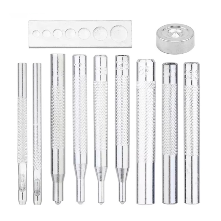 Metal Snap Button DIY Installation Tool, 11pcs /Set