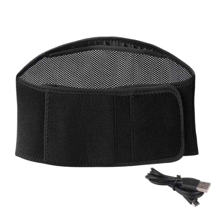 USB Electric Heating Warming Anti-cold Waist Protector Adjustable Sport Support Heat Pad Therapy Waist Belt, Uniform