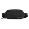 HAOSHUAI Men Outdoor Running Waist Bag Casual Chest Pouch Messenger Bag