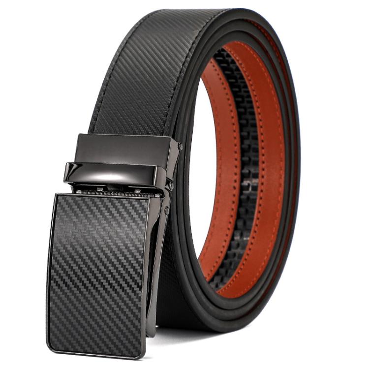 Dandali Men Leather Business Automatic Buckle Belt, 110cm, 115cm, 120cm, 125cm, 130cm