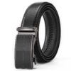 Dandali Men Leather Automatic Buckle Belt, 110cm, 115cm, 120cm, 125cm, 130cm