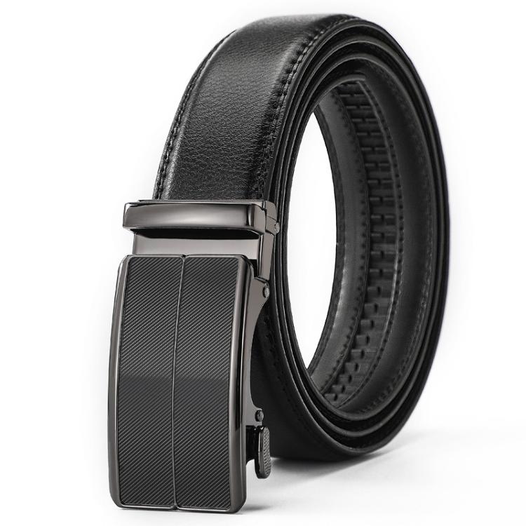 Dandali Men Leather Automatic Buckle Belt, 110cm, 115cm, 120cm, 125cm, 130cm